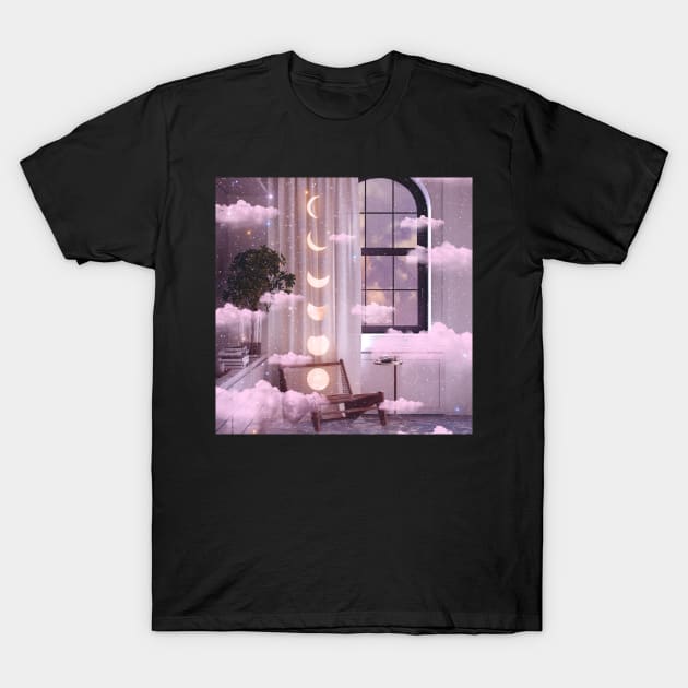 Cozy Moon Room T-Shirt by RiddhiShah